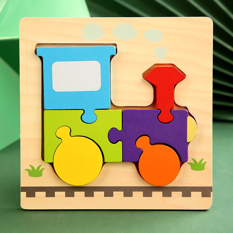 Wooden Color & Shape Matching Puzzle for Kids