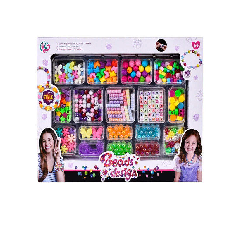 Premium DIY Pop Beads Bracelet Making Kit - Kids Craft Set, Ages 3+, Animal Them