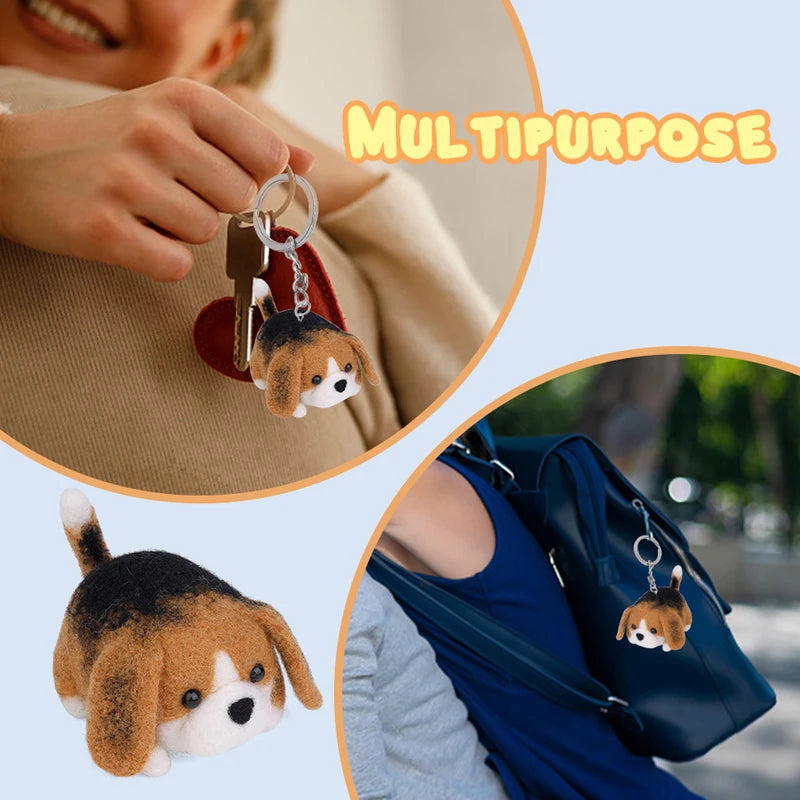 Premium Animals DIY Needle Felting Set with Foam - Ages 3+ (Creative Play)