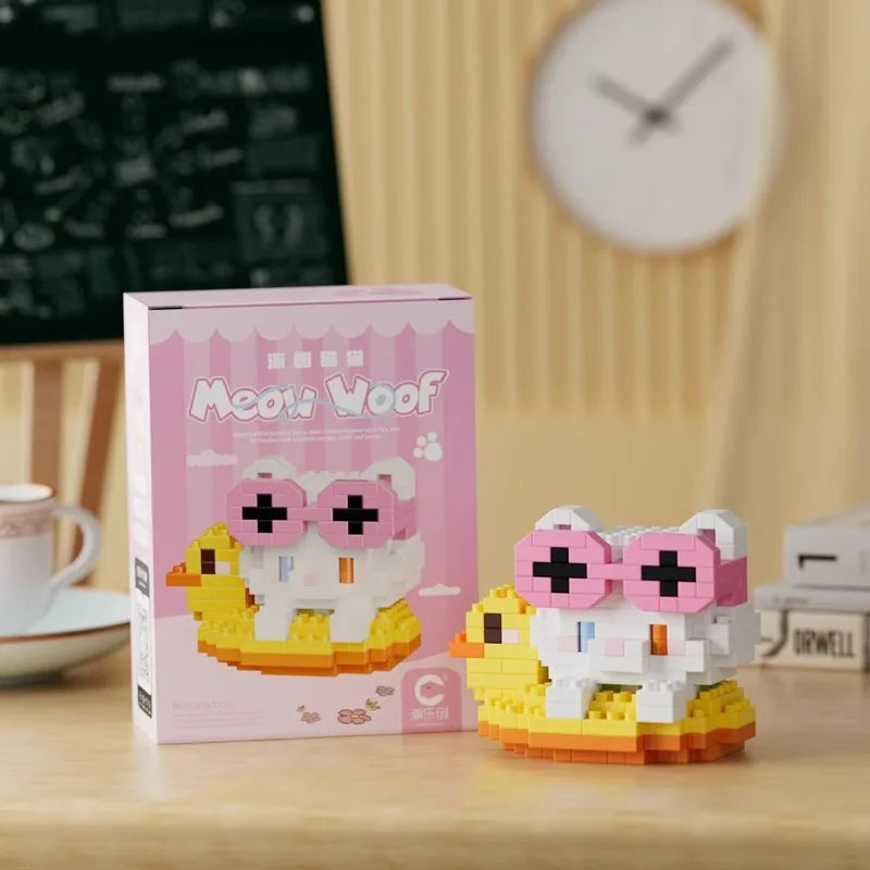Premium New Children's Micro-particle Building Blocks, Animal Cartoon Dolls Crea