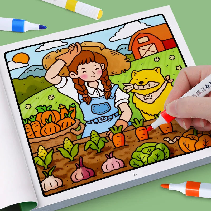 Premium Cozy Friends Coloring Book for Kids - Cute & Comfy Art Pages, Ages 6+