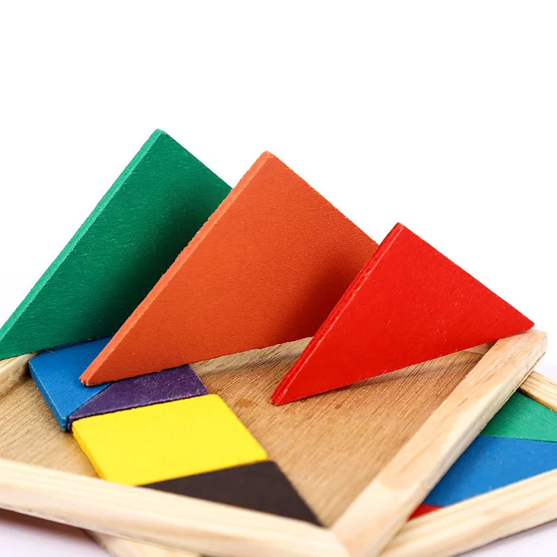 Wooden Montessori Shape Matching Puzzle Board for Kids