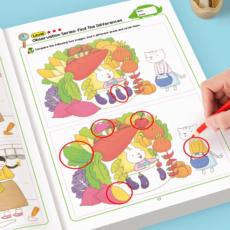Find-the-Difference Puzzle Book for Kids (Visual Focus)