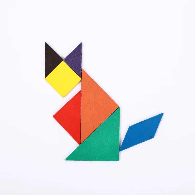 Wooden Montessori Shape Matching Puzzle Board for Kids