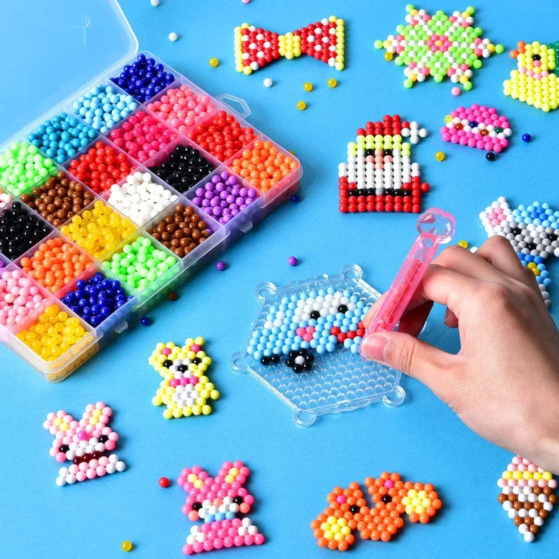 1000 Pcs/box DIY Water Spray Magic Beads Handmade Toy Set Children's Color
