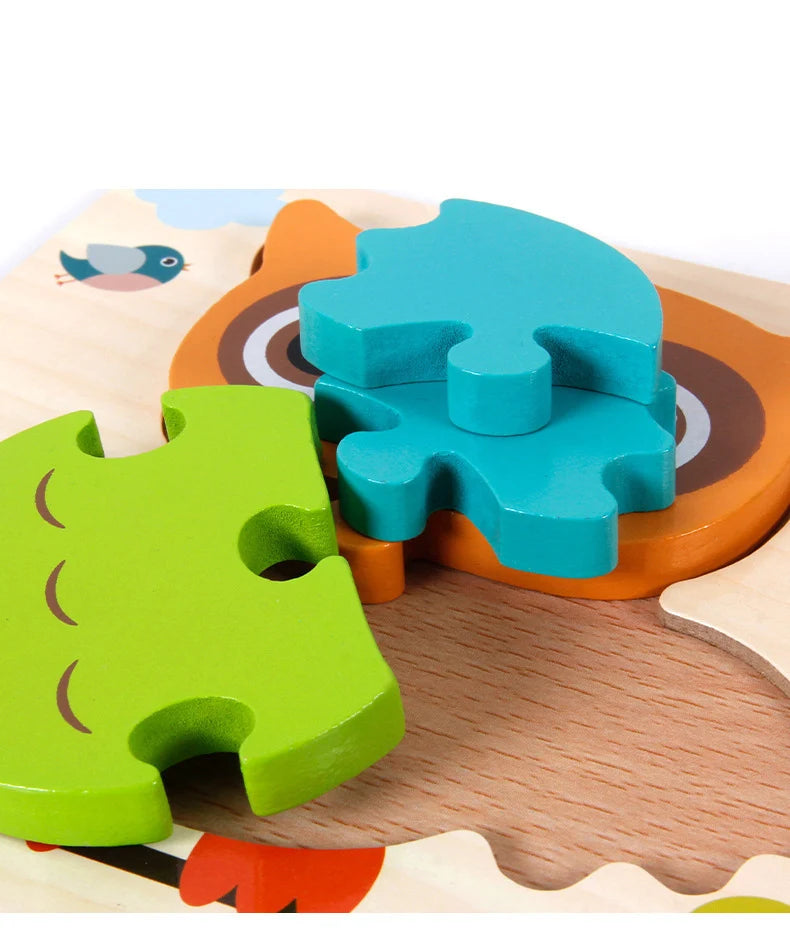 Wooden Color & Shape Matching Puzzle for Kids