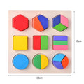 Wooden Montessori Shape Matching Puzzle Board for Kids