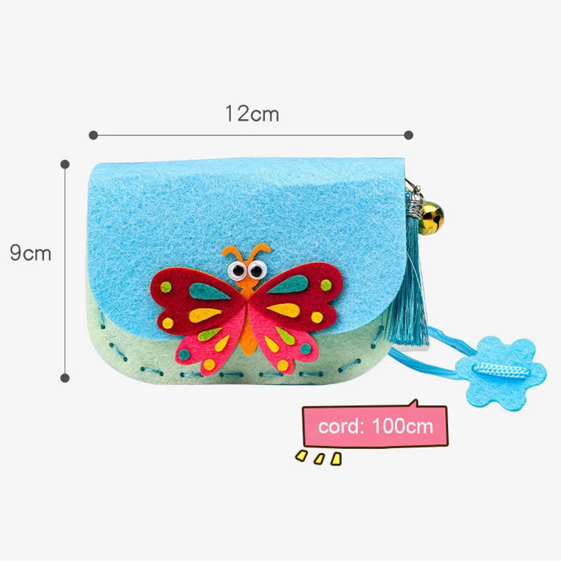 Premium Cartoon Animal Sewing Kit - DIY Threading Dolls Craft Set, Ages 6+