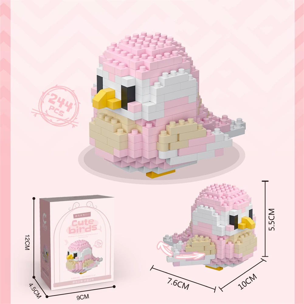 Premium Parrot Micro Blocks Set - Creative Building Toy for Kids, CE Certified