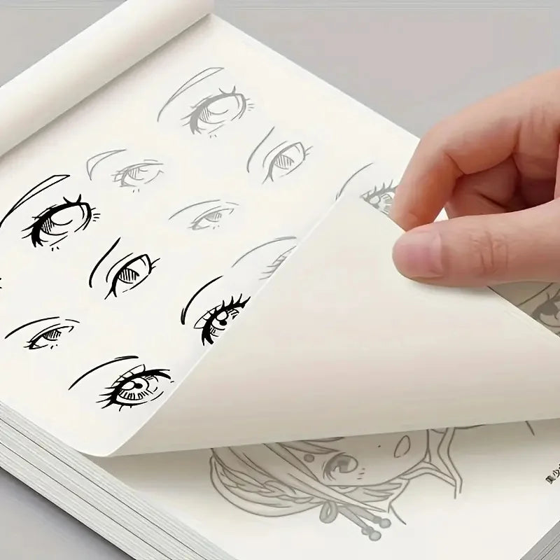 Premium Anime Line Art Drawing Book for Beginners - 48 Tracing Pages, Ages 6+