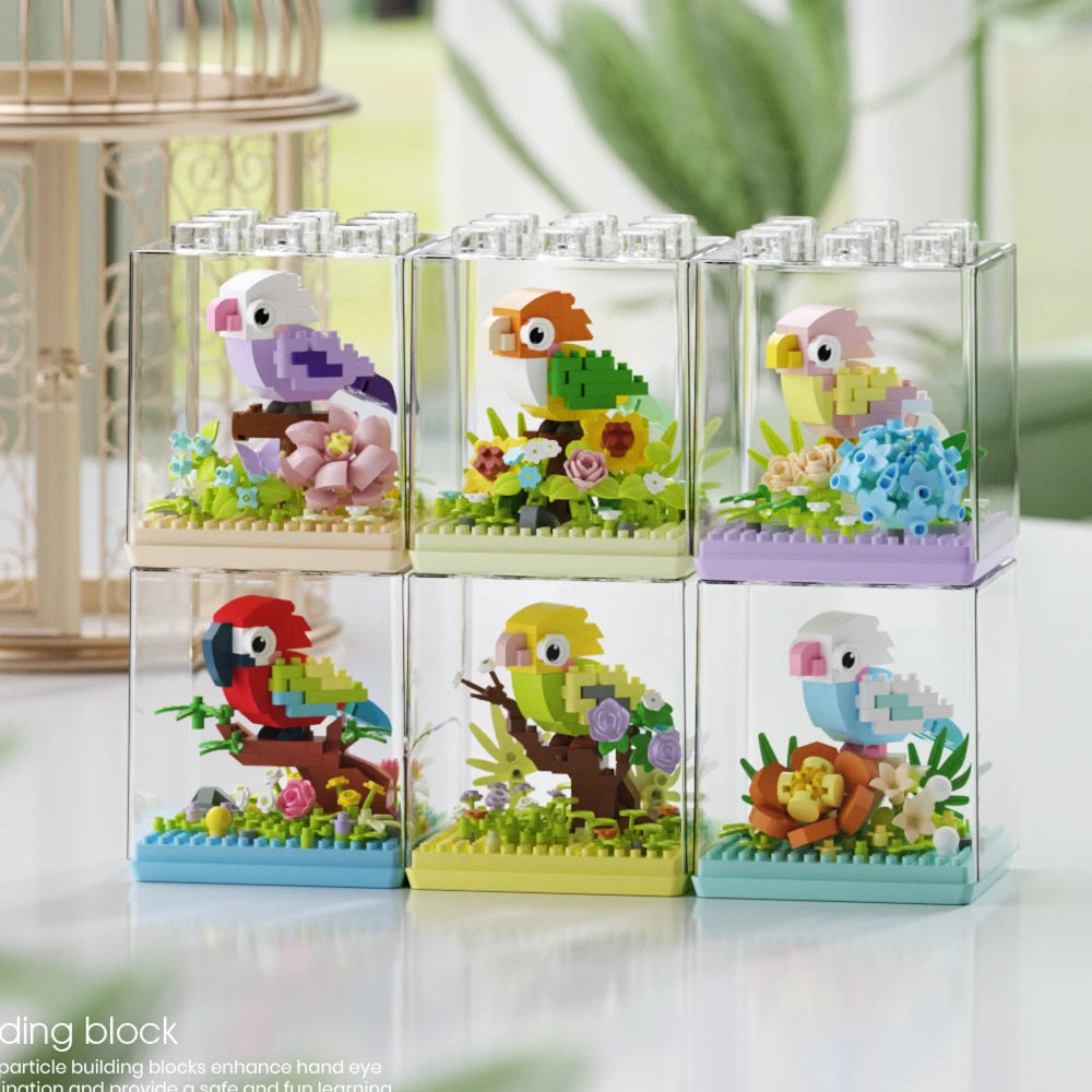 Premium Parrot Micro Blocks Set - Creative Building Toy for Kids, CE Certified