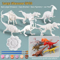 Premium 6/8Pcs DIY Painted Graffiti Dinosaur White Embryo Animals Model Children