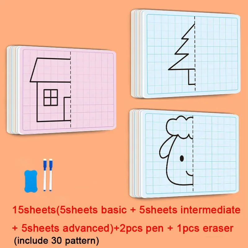 Premium Creative Lattice Symmetrical Drawing Toddler Fine Motor - Ages 3+