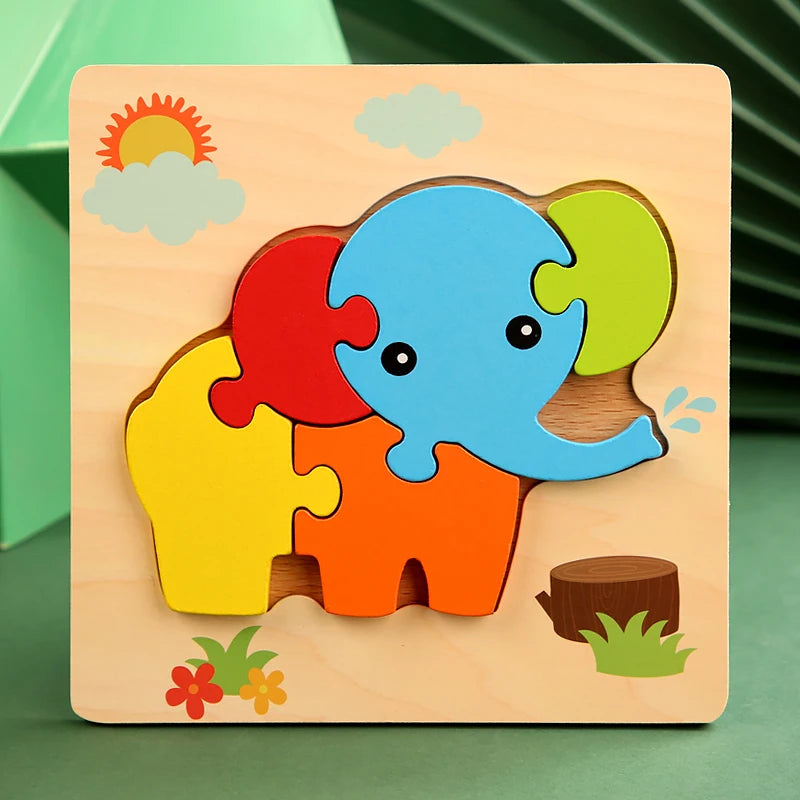 Wooden Color & Shape Matching Puzzle for Kids
