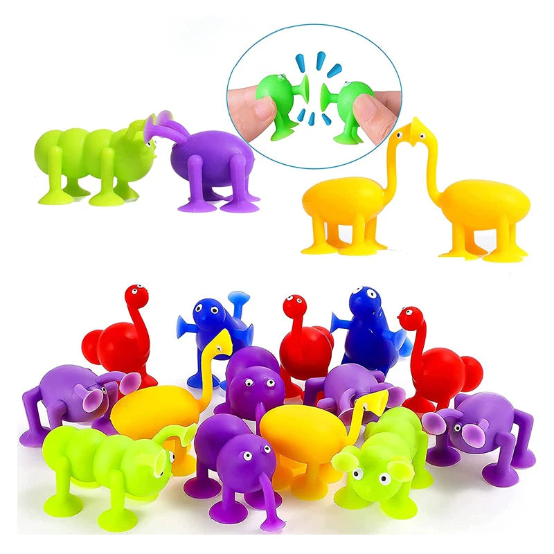 Premium Silicone Sucker Building Blocks Set - STEM Construction Toy, Ages 3+