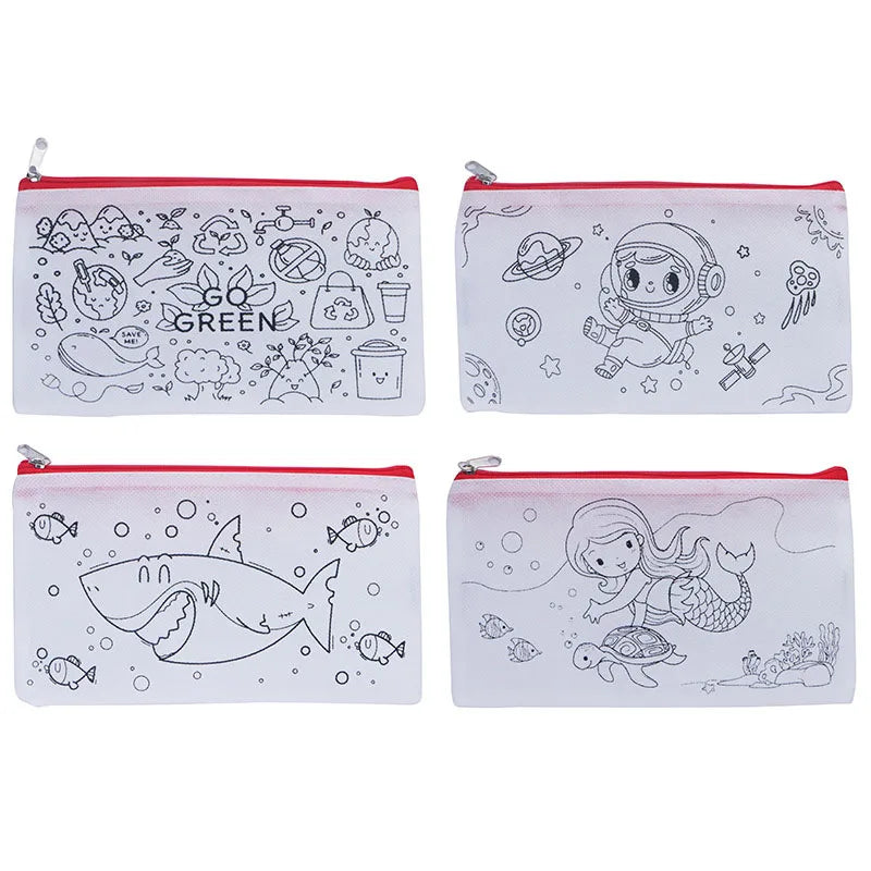 Premium DIY Graffiti Coloring Bag Set - Kids Art Craft, Ages 3+ (Creative Play)