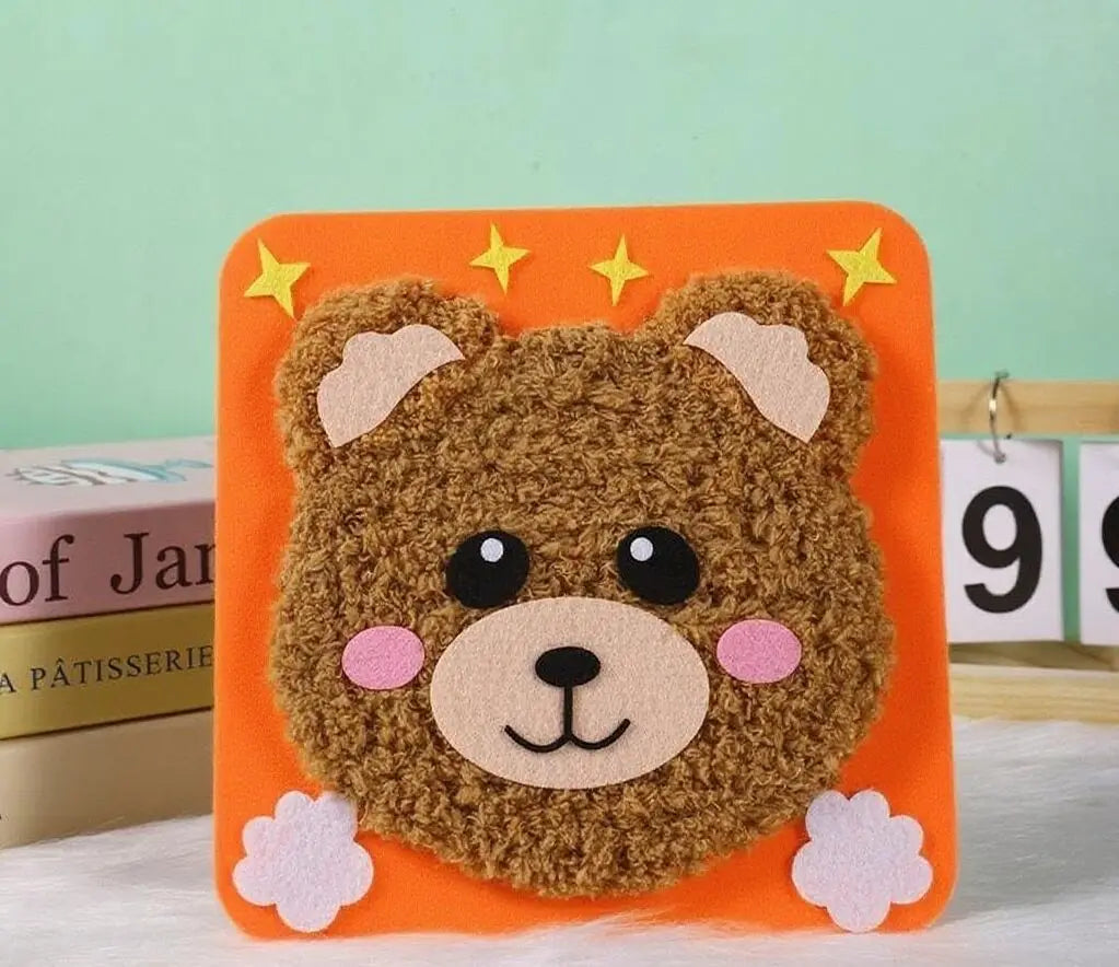Beginner Kids Sewing Kit with Felt Animal Projects