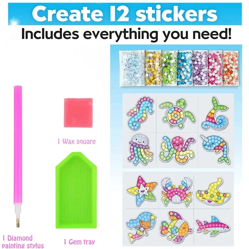 Premium Creativity Big Gem Diamond Painting Kits Magical - Ages 3+ (Creative Pla