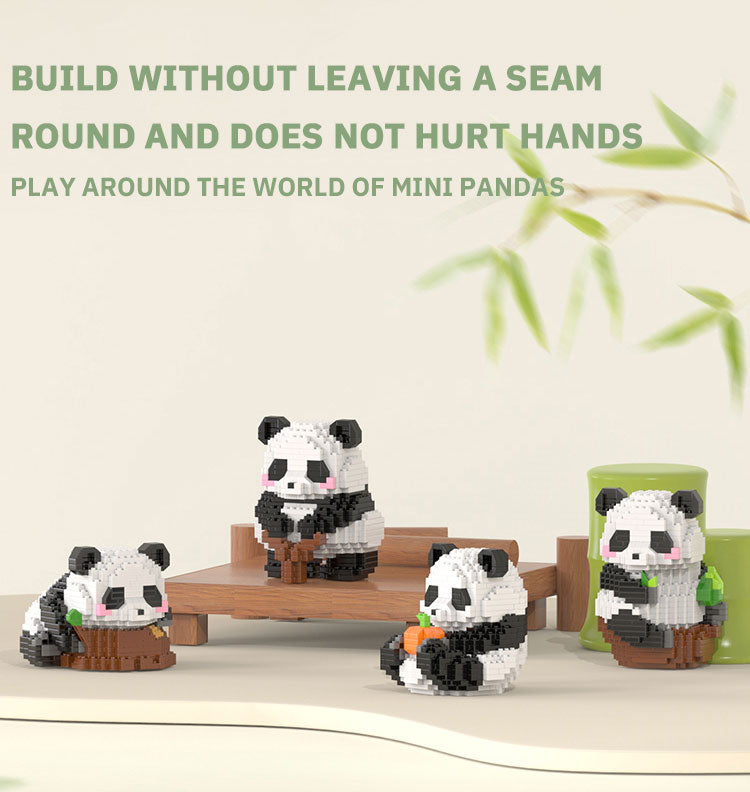 Premium Mini Panda Building Block Kit (DIY Model)