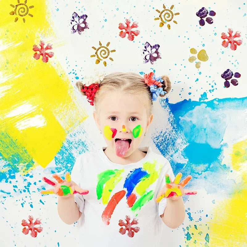 DIY Various Shape Art Painting Sponges EVA Foam Paint Stamper Drawing Kids
