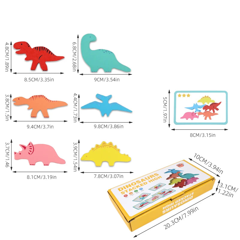 Premium Dinosaur Building Blocks Set - STEM Construction Toy, Ages 3+