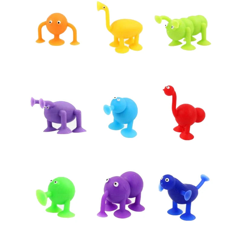 Premium Silicone Sucker Building Blocks Set - STEM Construction Toy, Ages 3+