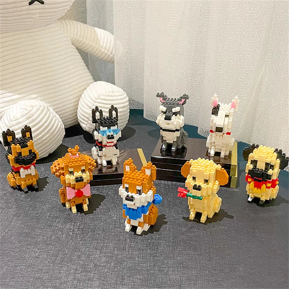 Premium Micro Mini Building Blocks Toys Dog Squad Provides Children With Fun Bui