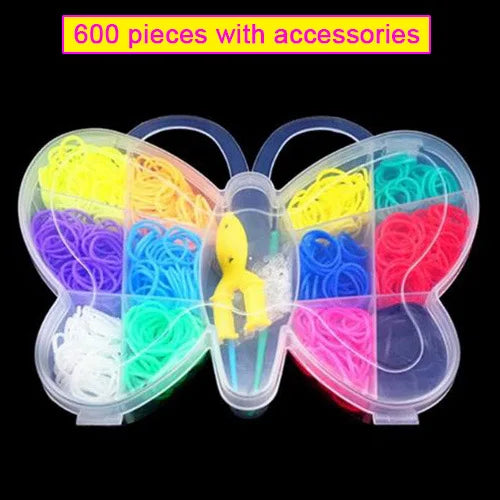 Premium 600 High Elastic Candy Color Loom Rubber Band DIY Knitted Bracelet Neckl