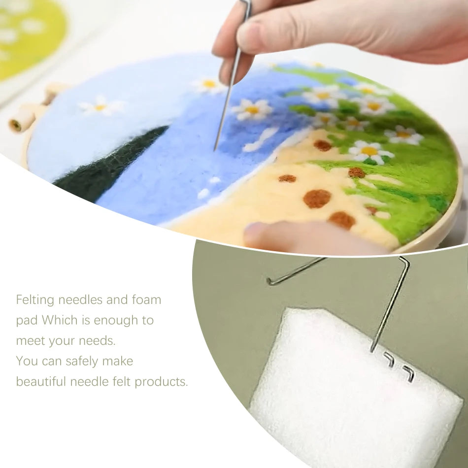 Needle Felting Painting Kit for Beginners (Bird & Tree)