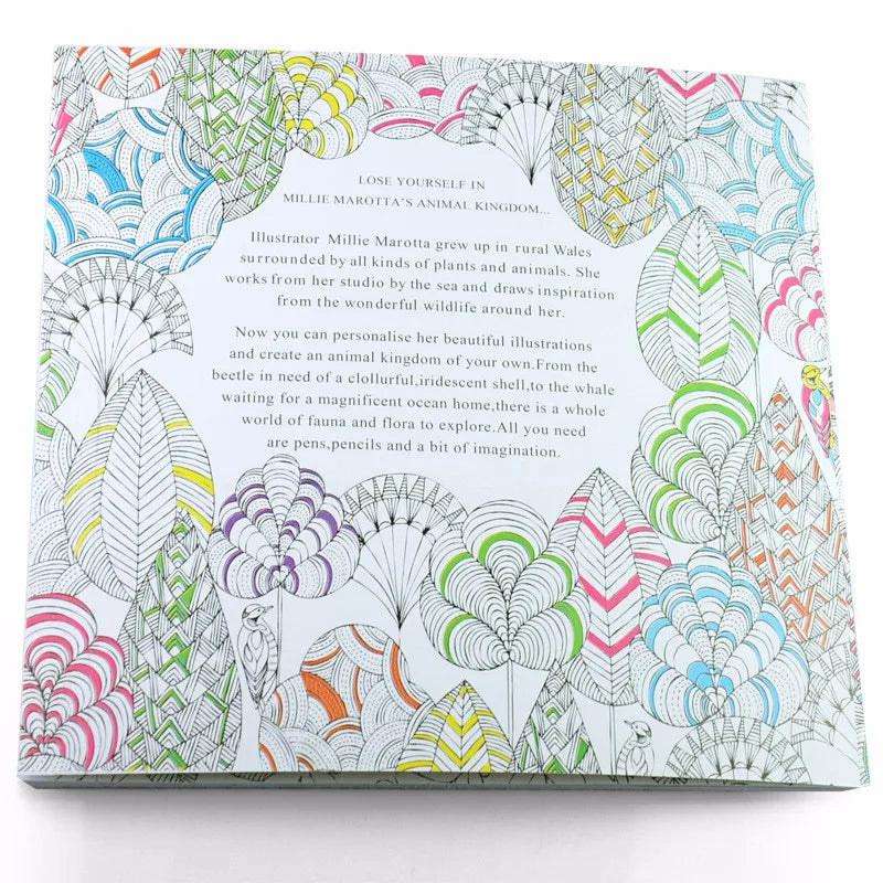 Premium 24 Pages Coloring Book for Children Adult Relieve Stress Kill Time DIY P