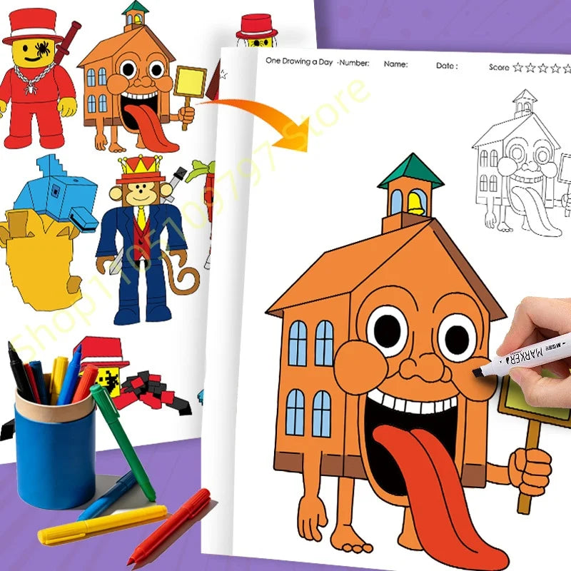 Premium 67-Piece Kids Coloring & Drawing Book Set - Activity Pack, Ages 6+