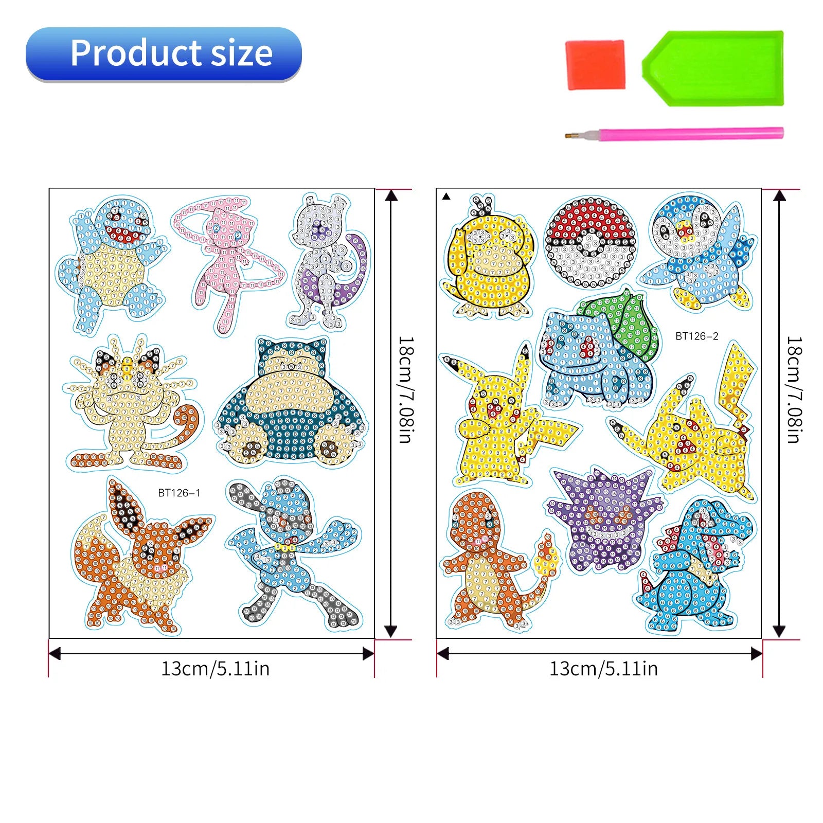 Premium 5D Diamond Painting Keychain Kit - DIY Craft Pendant Set, Ages 6+