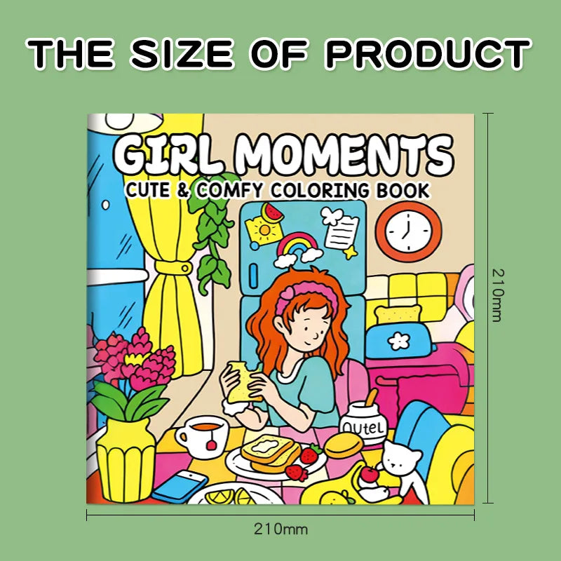 Premium Cozy Friends Coloring Book for Kids - Cute & Comfy Art Pages, Ages 6+