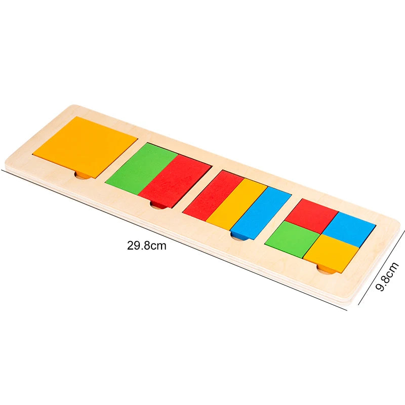 Wooden Montessori Shape Matching Puzzle Board for Kids