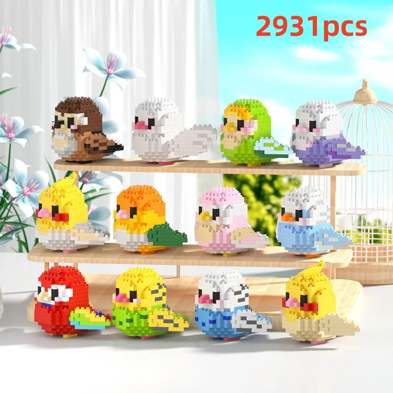 Premium Parrot Micro Blocks Set - Creative Building Toy for Kids, CE Certified