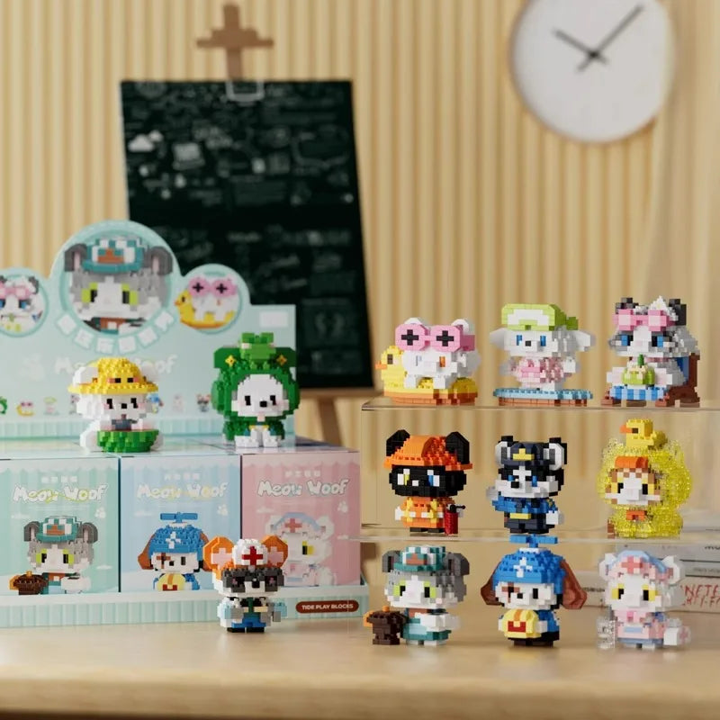 Premium New Children's Micro-particle Building Blocks, Animal Cartoon Dolls Crea