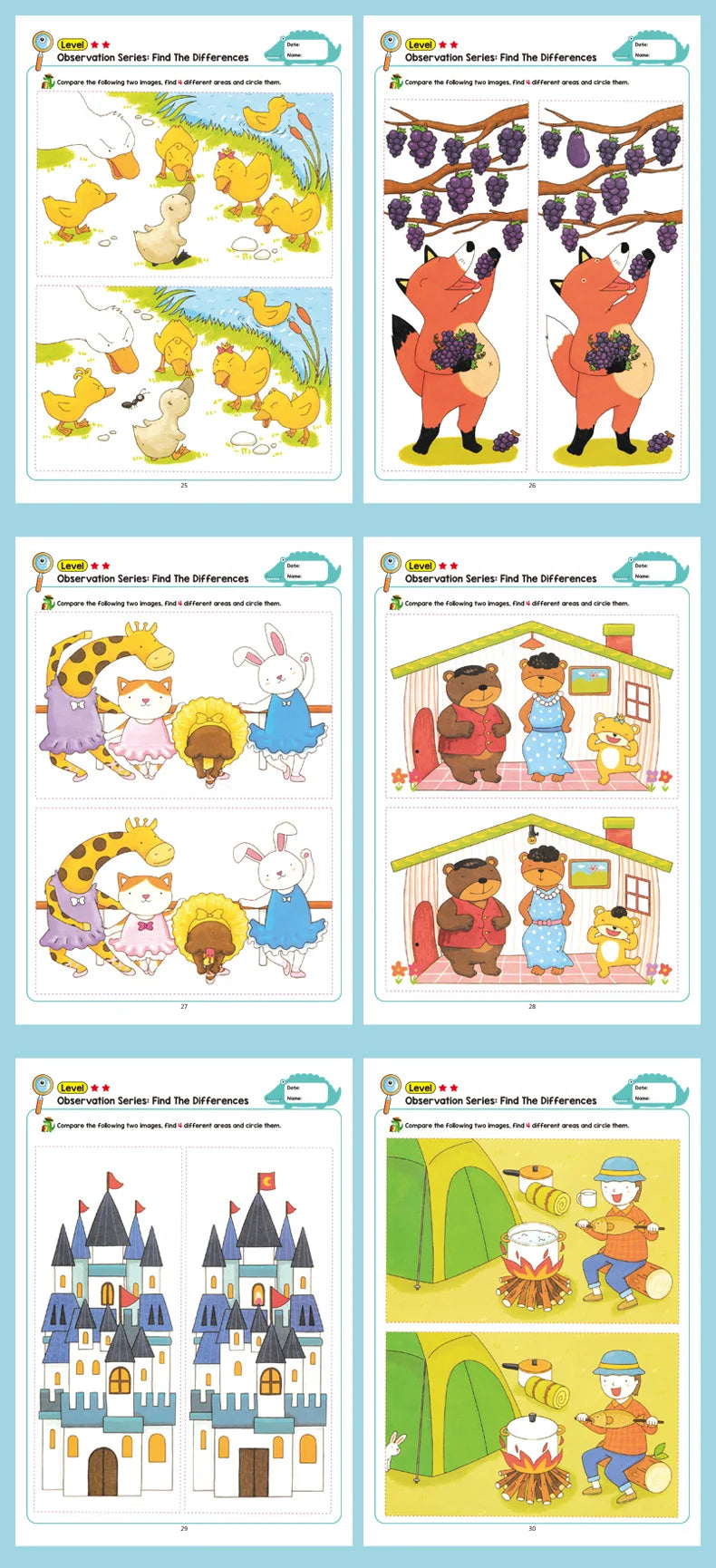 Find-the-Difference Puzzle Book for Kids (Visual Focus)