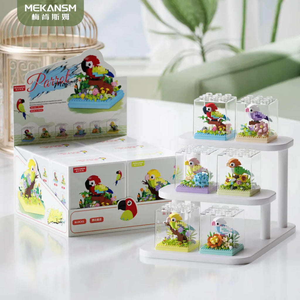 Premium Parrot Micro Blocks Set - Creative Building Toy for Kids, CE Certified