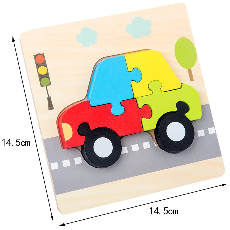 Wooden Color & Shape Matching Puzzle for Kids