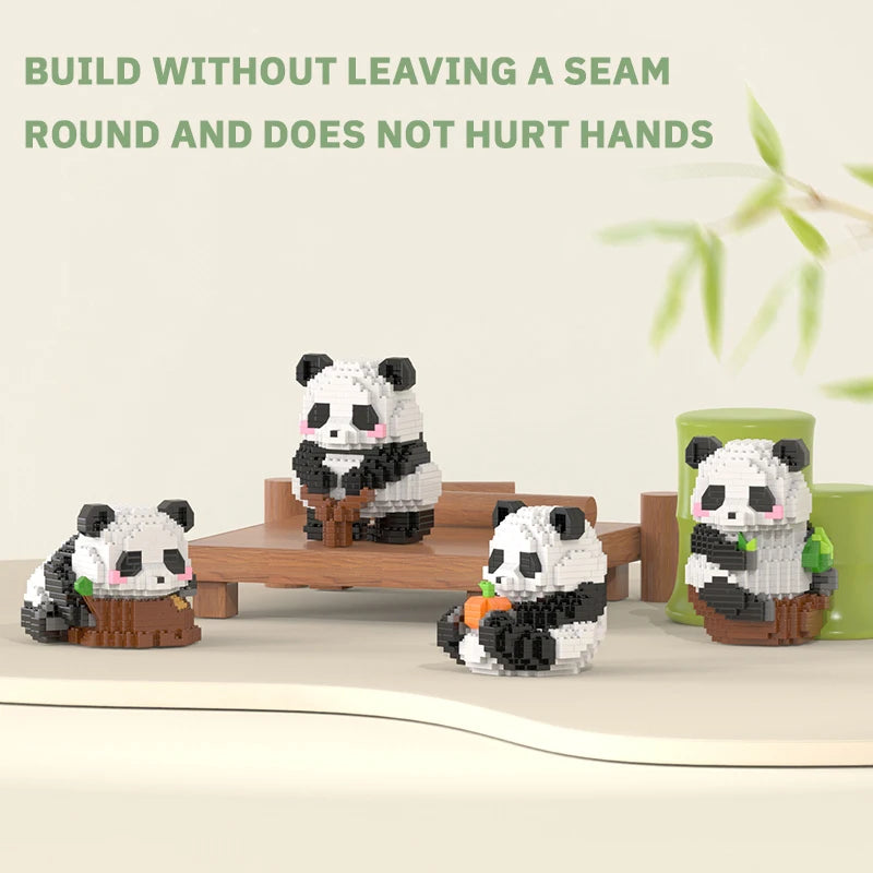 Premium Mini Panda Building Block Kit (DIY Model)