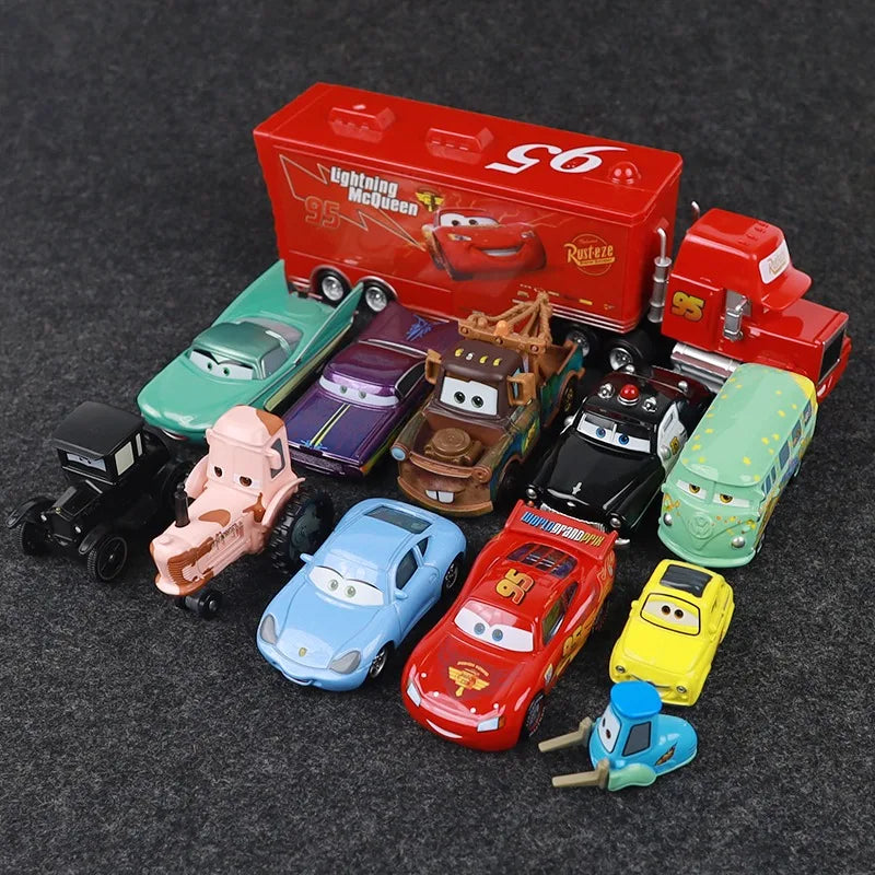 Premium Disney Pixar Cars Diecast Truck Set - Lightning McQueen & Friends, Ages