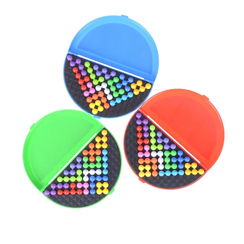180 Challenges IQ 3D Puzzle Board Game Classic Pyramid Plate Pearl Logical Mind