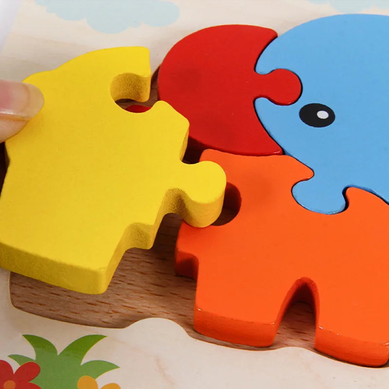 Wooden Color & Shape Matching Puzzle for Kids