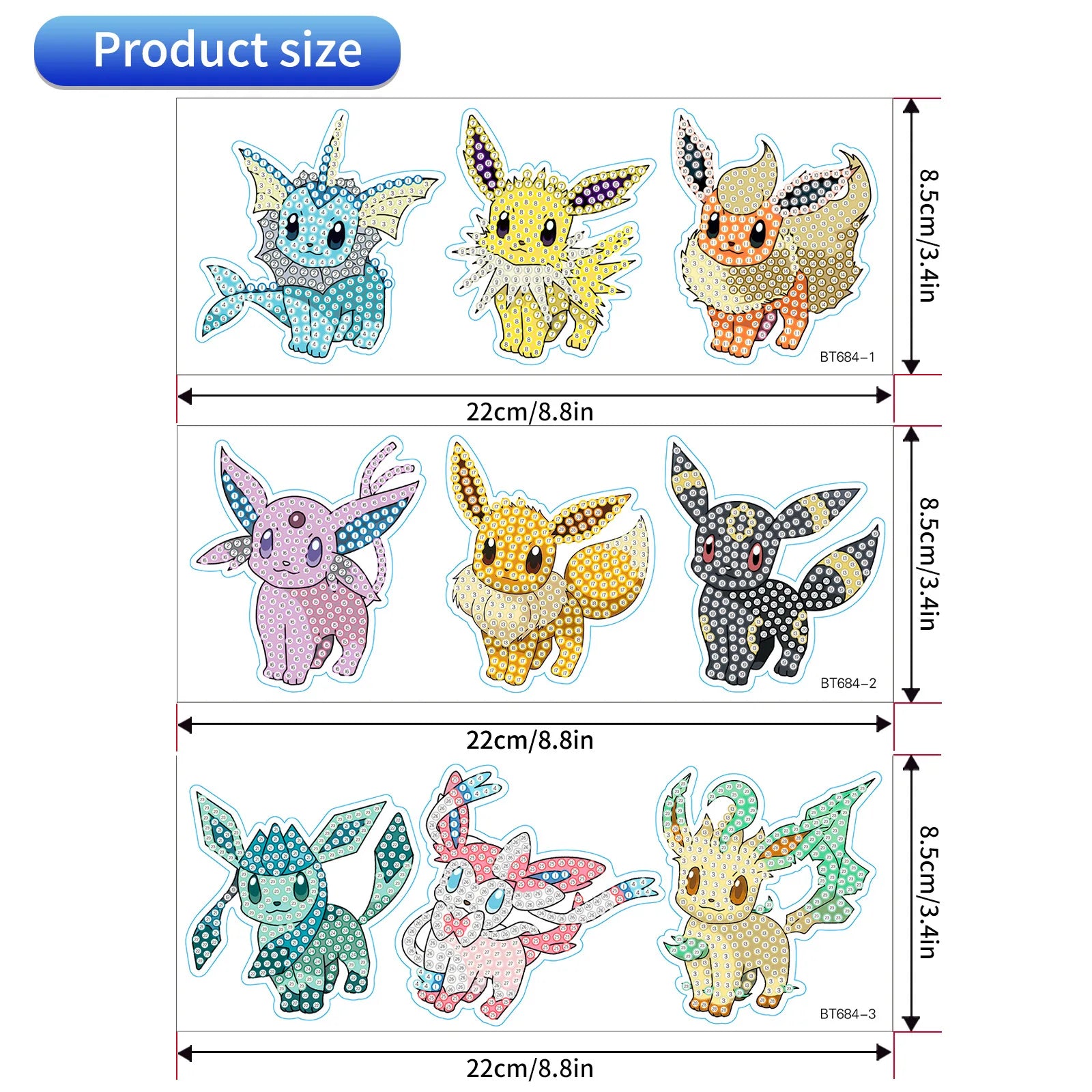 Premium 5D Diamond Painting Keychain Kit - DIY Craft Pendant Set, Ages 6+