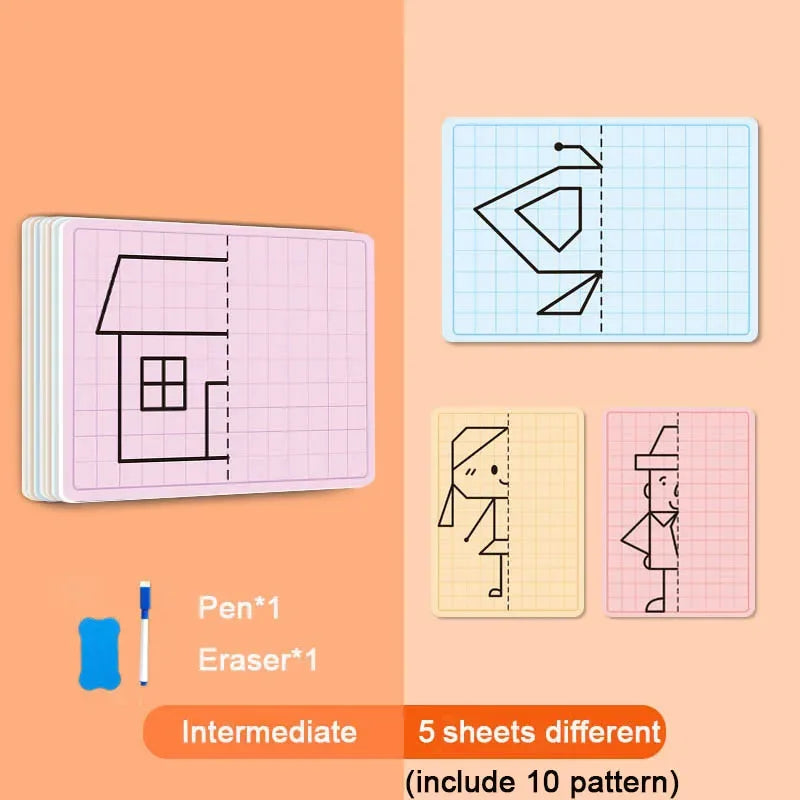 Premium Creative Lattice Symmetrical Drawing Toddler Fine Motor - Ages 3+