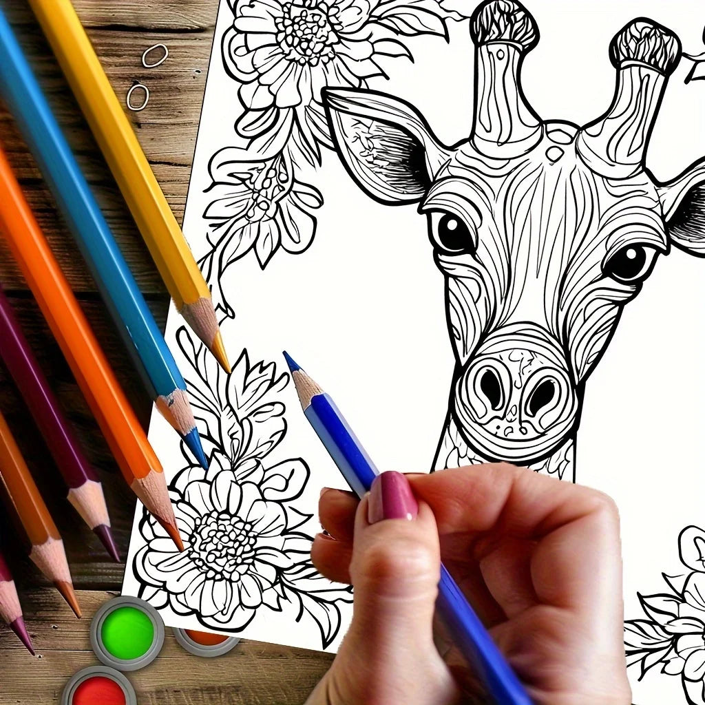 Premium Mandala Animals Coloring Book - 28 Pages for Adults (Stress Relief)