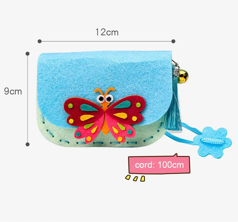 Premium Cartoon Animal Sewing Kit - DIY Threading Dolls Craft Set, Ages 6+