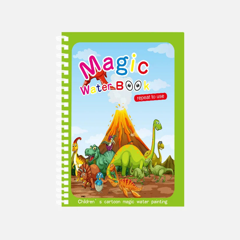 Premium Magic Water Drawing Book Children's Montessori Reusable Coloring Book, S