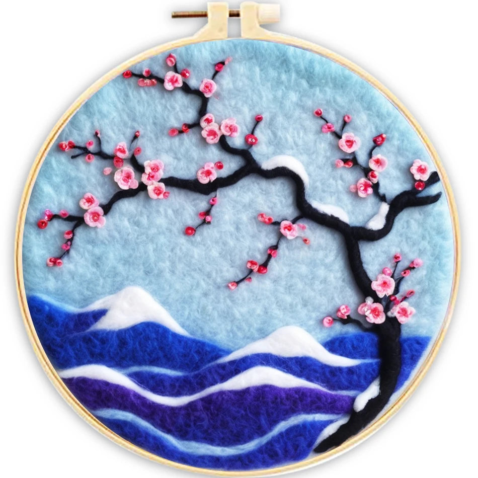 Needle Felting Painting Kit for Beginners (Bird & Tree)