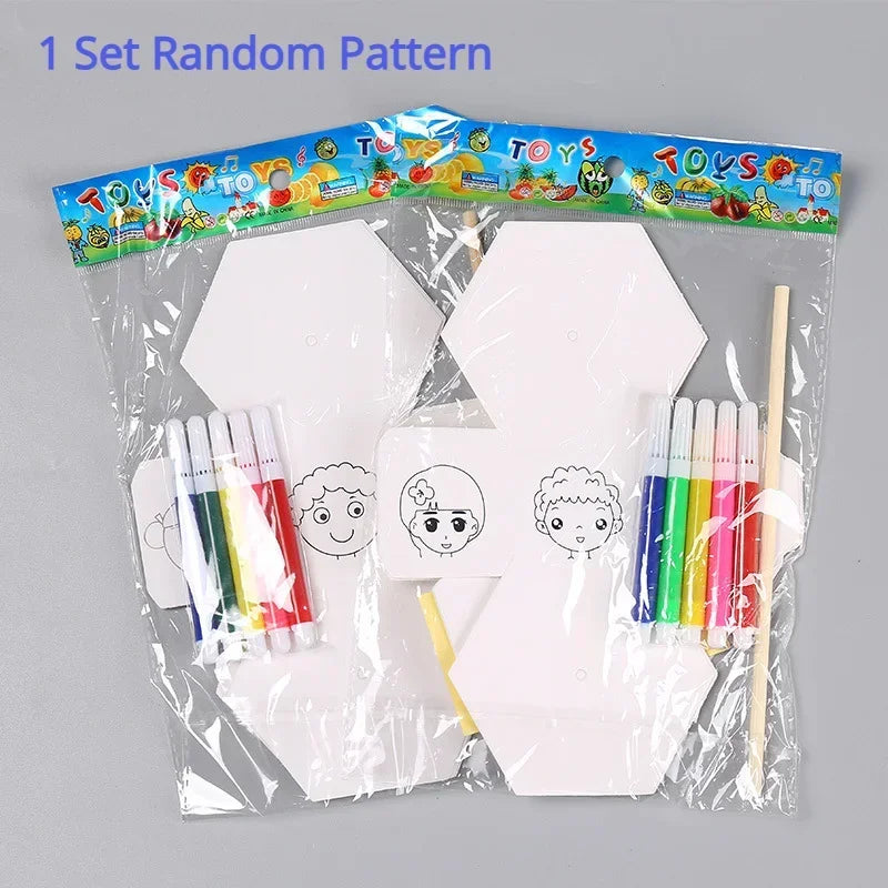 Children's DIY Craft Toys Novelty Painting Drawing Toys Color Filling Paper